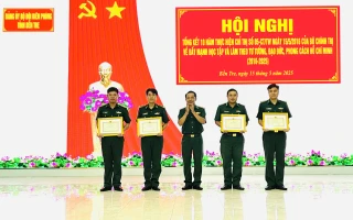 Đảng ủy Bộ đội Biên phòng tỉnh tổng kết 10 năm thực hiện Chỉ thị số 05-CT/TW