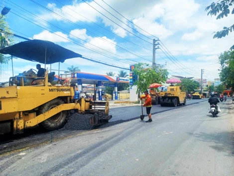 Sửa chữa nền, mặt đường, hệ thống thoát nước đoạn qua thị trấn Mỏ Cày, huyện Mỏ Cày Nam