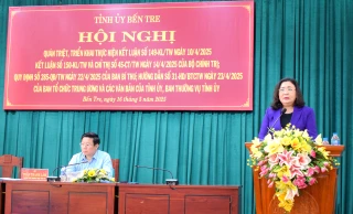 Hội nghị quán triệt các chỉ thị, kết luận, quy định, hướng dẫn của Trung ương, đề án, kế hoạch của Tỉnh ủy
