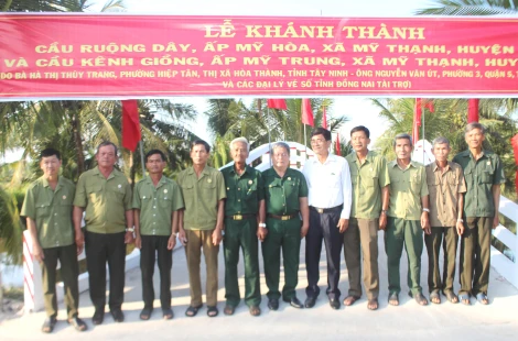 Hội Cựu chiến binh huyện Ba Tri điển hình trong học tập và làm theo Bác