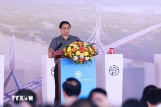 Thủ tướng phát lệnh khởi công cầu Tứ Liên - công trình biểu tượng mới của Thủ đô