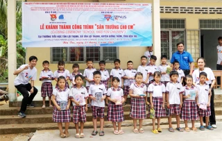 Khánh thành công trình 'Sân trường cho em'  tại Trường Tiểu học Tân Lợi Thạnh