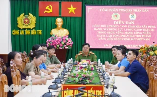 Diễn đàn Công nhân, người lao động trong công an nhân dân góp ý xây dựng Đảng trong sạch
