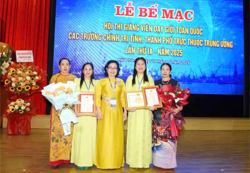 Bến Tre có hai giảng viên đạt giải xuất sắc và giỏi tại Hội thi Giảng viên giỏi toàn quốc các Trường Chính trị