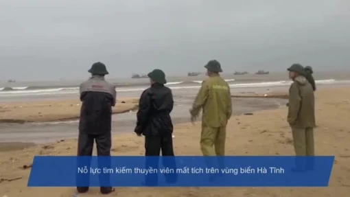 Đề xuất sử dụng trực thăng tìm kiếm 10 thuyền viên mất tích ở vùng biển Hà Tĩnh