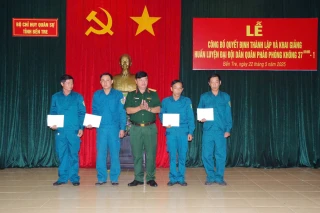 Thành lập Đại đội Dân quân Pháo phòng không 37mm-1