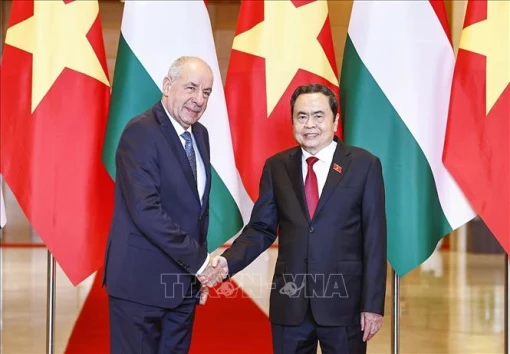 Chủ tịch Quốc hội Trần Thanh Mẫn hội kiến Tổng thống Hungary Sulyok Tamas