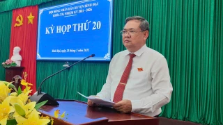 HĐND huyện Bình Đại tổ chức kỳ họp lần 20 khóa XII nhiệm kỳ 2021 - 2026