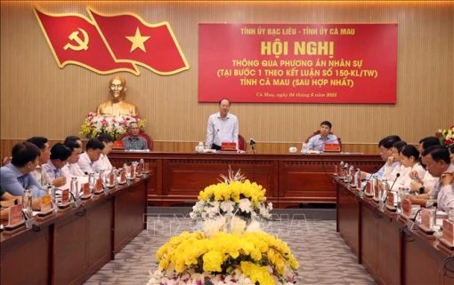 Thông qua phương án nhân sự tỉnh Cà Mau sau hợp nhất