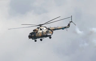 UAV tầm xa của Ukraine phá hủy trực thăng Mi-8 của Liên bang Nga ở Bryansk