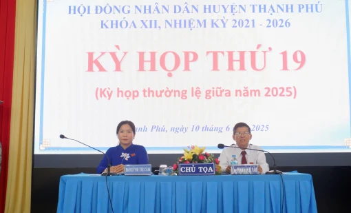 HĐND huyện Thạnh Phú khóa XII tổ chức Kỳ họp thứ 19