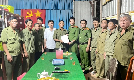 Công an xã Phước Long, huyện Giồng Trôm phối hợp thực hiện hiệu quả công tác đảm bảo an ninh trật tự