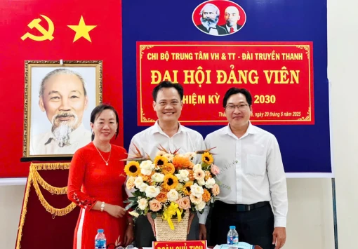 Trung tâm Văn hóa - Thể thao và Đài Truyền thanh TP. Bến Tre Đại hội đảng viên chi bộ nhiệm kỳ 2025 - 2030
