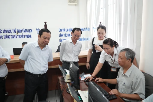 Vận hành thử nghiệm Trung tâm Phục vụ hành chính công phường An Hội