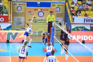 Đương kim vô địch VTV Cup thắng nhọc trận ra quân