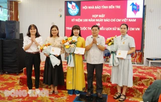 Hội Nhà báo tỉnh Bến Tre họp mặt kỷ niệm 100 năm Ngày Báo chí cách mạng Việt Nam
